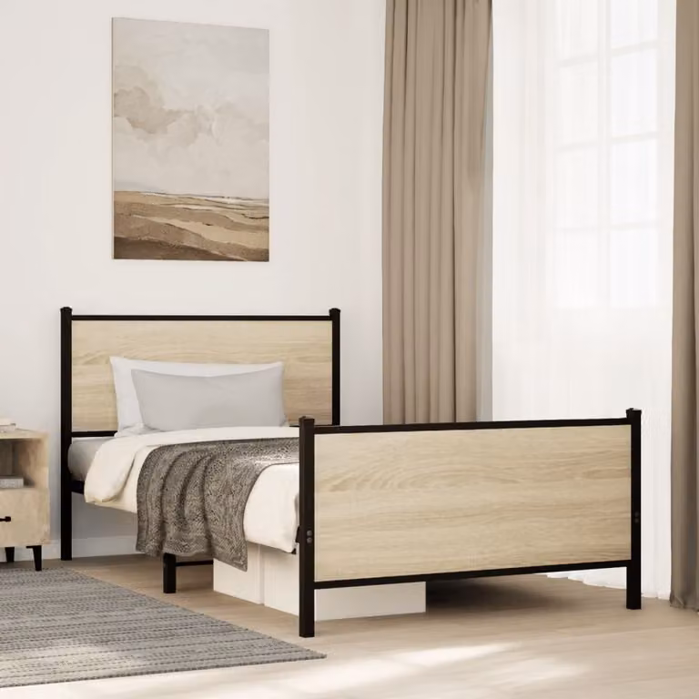 Giroletto in metallo vidaXL colore marrone L/P: 100 x 200 cm