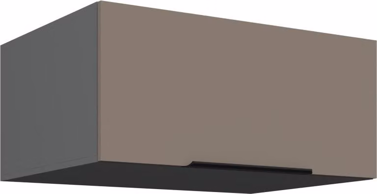 Cappa aspirante profonda LUNARA - larghezza 80 cm, beige scuro / antracite