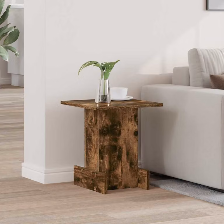 vidaXL Tavolino moderno in legno rovere color marrone L: 35,5 cm, P: 35 cm, H: 40 cm