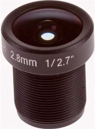 Obiettivo per telecamere di sicurezza Axis M12, 1 megapixel, con diaframma fisso, connettore M12, lunghezza focale di 2,8 mm, apertura f/1.2 (confezione da 10)
