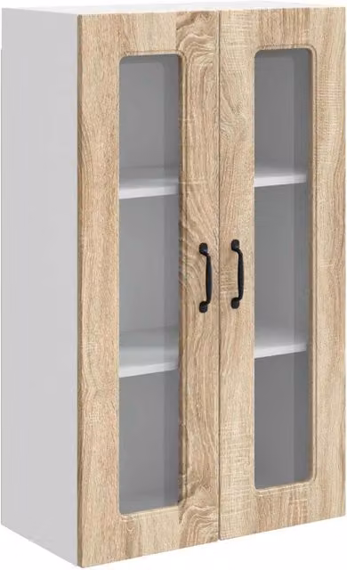 Armadio da cucina moderno rettangolare grande spazio di archiviazione 60 x 31 x 100 cm in legno ingegnerizzato rovere sonoma 02_0053855