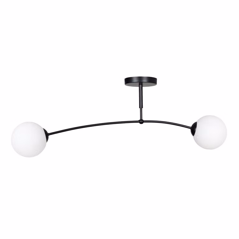 LAMPADA DA SOFFITTO Emibig 2xE14 40W PREGOS 2 NERA 670/2