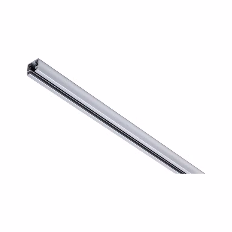 Paulmann Binario URail, cromo opaco, lunghezza 150 cm, alluminio URail, Alluminio / Grigio / Zincato, Soggiorno / Sala da pranzo, Alluminio, Moderno