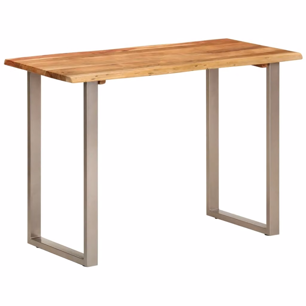 Tavolo da Pranzo 110x50x76 cm Legno Massello di Acacia