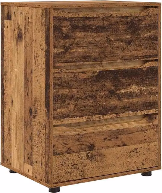 Armadio portaoggetti con cassetti spazio di archiviazione 60 x 48 x 81 cm in legno multistrato legno vecchio 02_0054639
