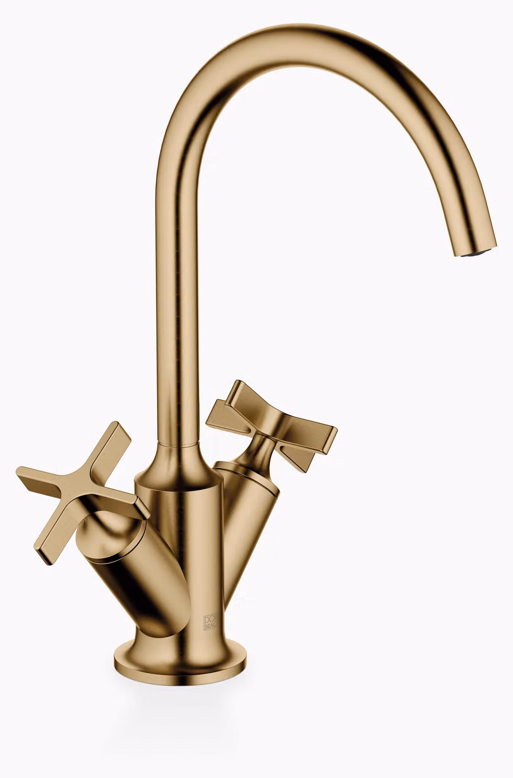 Dornbracht VAIA Mitigeur monocommandé pour lavabo avec vidage, poignées croisillons, saillie 167mm, 22513809-39, 22513809-39