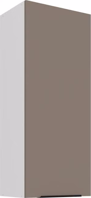 Mobile alto da cucina LUNARA - larghezza 45 cm, beige scuro / bianco