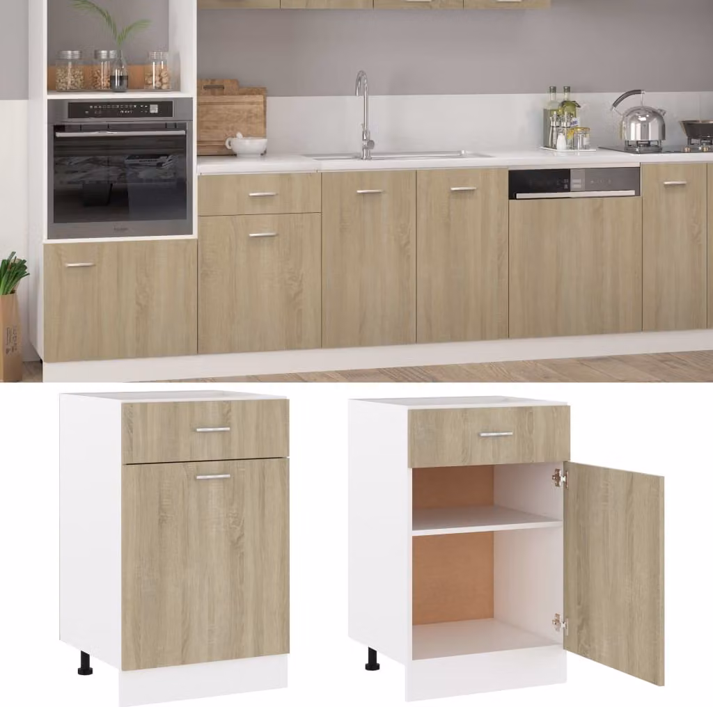 Armadio Inferiore Cassetto “Lyon” Rovere Sonoma 50x46x81,5
