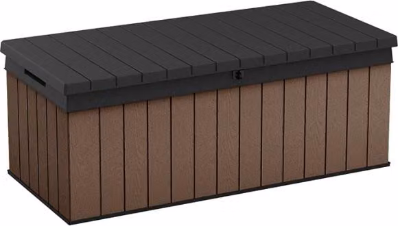 Cassetta da giardino Darwin 380 L - 143 x 65 x 55 cm - marrone