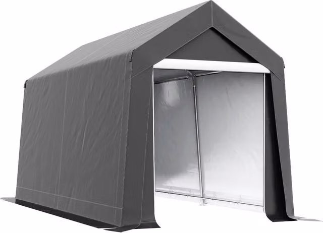 Tenda da Giardino ¨C Zephmum ¨C Grigio Scuro 210x360x235 cm