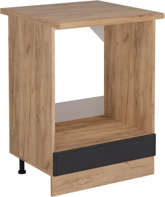 Mobile per forno da incasso Vicco R-Line Antracite e Rovere dorato, L: 60 cm