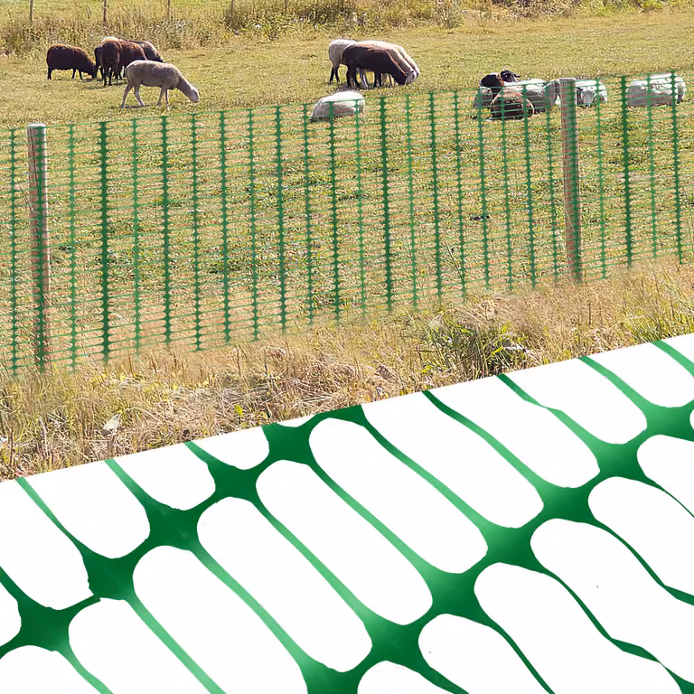 Recinto della barriera 1x50m, rete d'avvertimento del recinto della costruzione verde, recinto di sicurezza di plastica, rete mobile del recinto di sicurezza, recinto flessibile