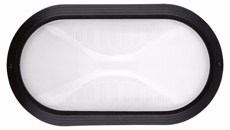 Lampada da parete da 27 cm, attacco E27, grado di protezione IP65, colore nero, adatta per esterni