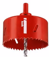 Sega a tazza bimetallica per trapano KWB EXPERT rossa D.83x38mm