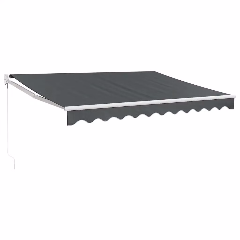 Tenda da sole retrattile Videx in alluminio e poliestere colore antracite L: 350 cm, P: 250 cm – 2