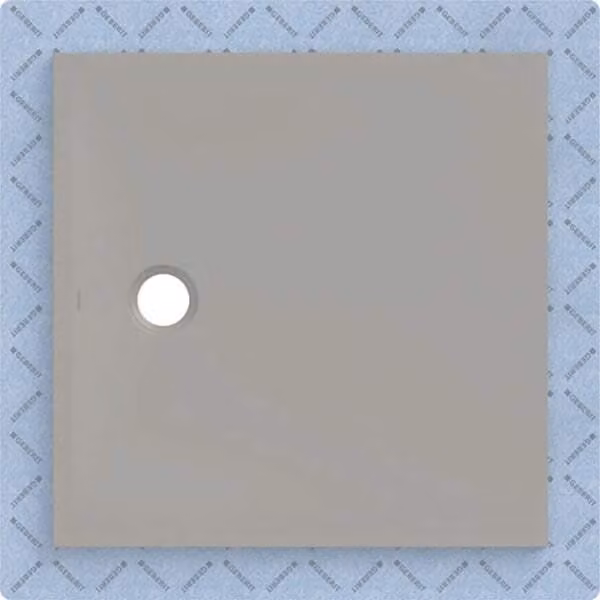 Geberit CleanFloor30 surface de douche, intégrée, avec voile d'étanchéité, 90x90cm, 551.011.29.1, 551.011.29.1