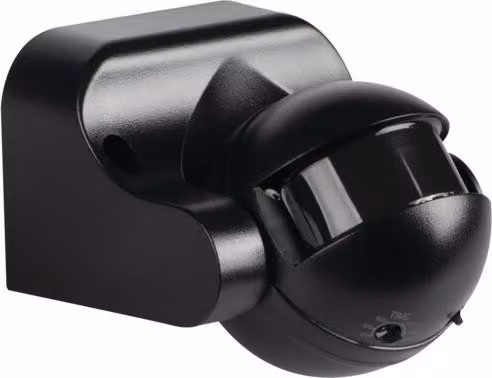 Rivelatore di movimento PIR da esterno nero 12 m IP44 ALER Kanlux