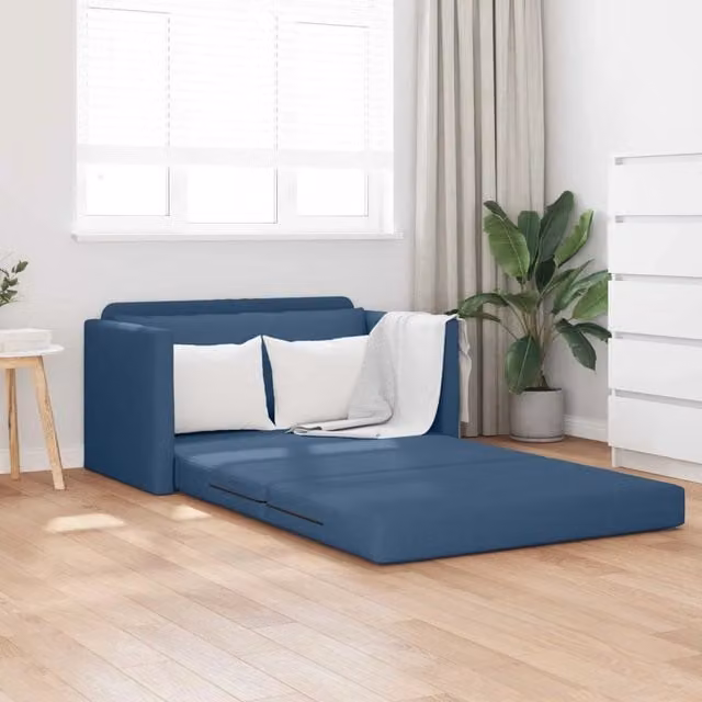 Divano letto Blu 124 x 71 x 78 cm Tessuto 4106698
