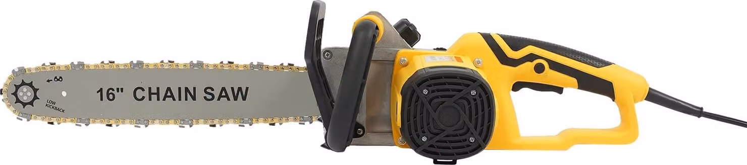 Motosega elettrica, potenza 2000W, barra di guida da 16 pollici, regolazione della catena senza attrezzi