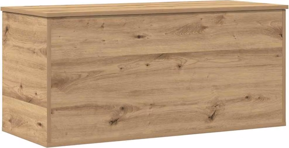 Scatola di Stoccaggio rovere artigianale 100 x 42 x 46 cm