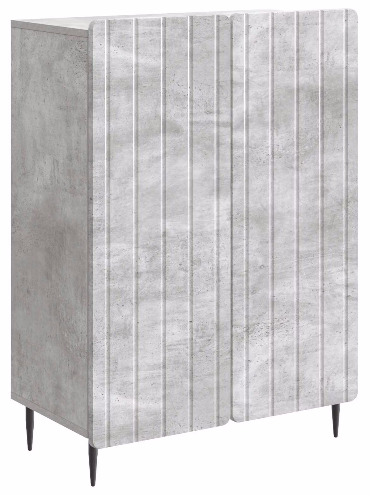 Credenza Grigio Cemento 66 x 34,5 x 92 cm Legno ingegnerizzato