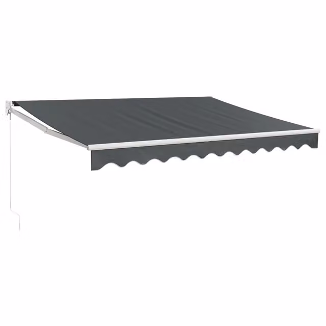 Tenda da Sole | Tenda parasole Retrattile Antracite 3x2,5 m Tessuto e Alluminio