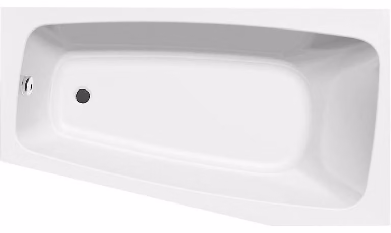 BEROUNKA vasca ad angolo 160x90x42 cm, destra, bianco