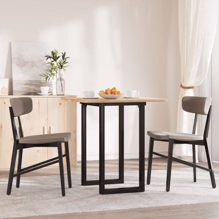 vidaXL Gambe per Tavolo da Pranzo a X in Acciaio Verniciato Nero L/P/H: 60 x 50 x 73 cm