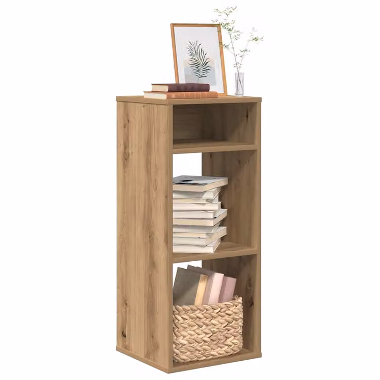 Libreria moderna vidaXL in legno marrone con pannello posteriore L/P/H: 34 x 31 x 80 cm