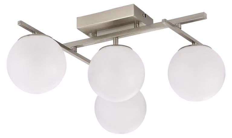 Lampada da soffitto a LED NEBULA 40W Da 3000 a 5000K 3600 lm metallo nichelato dimensioni: 22,4 x 49,7 x 54,3 cm IP20 Zuma Line