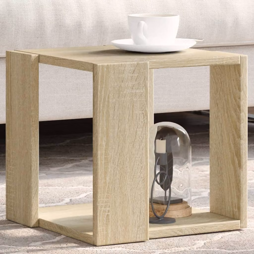 Maison Exclusive - Tavolino Sonoma in rovere 32x32x30 cm Materiale ligneo