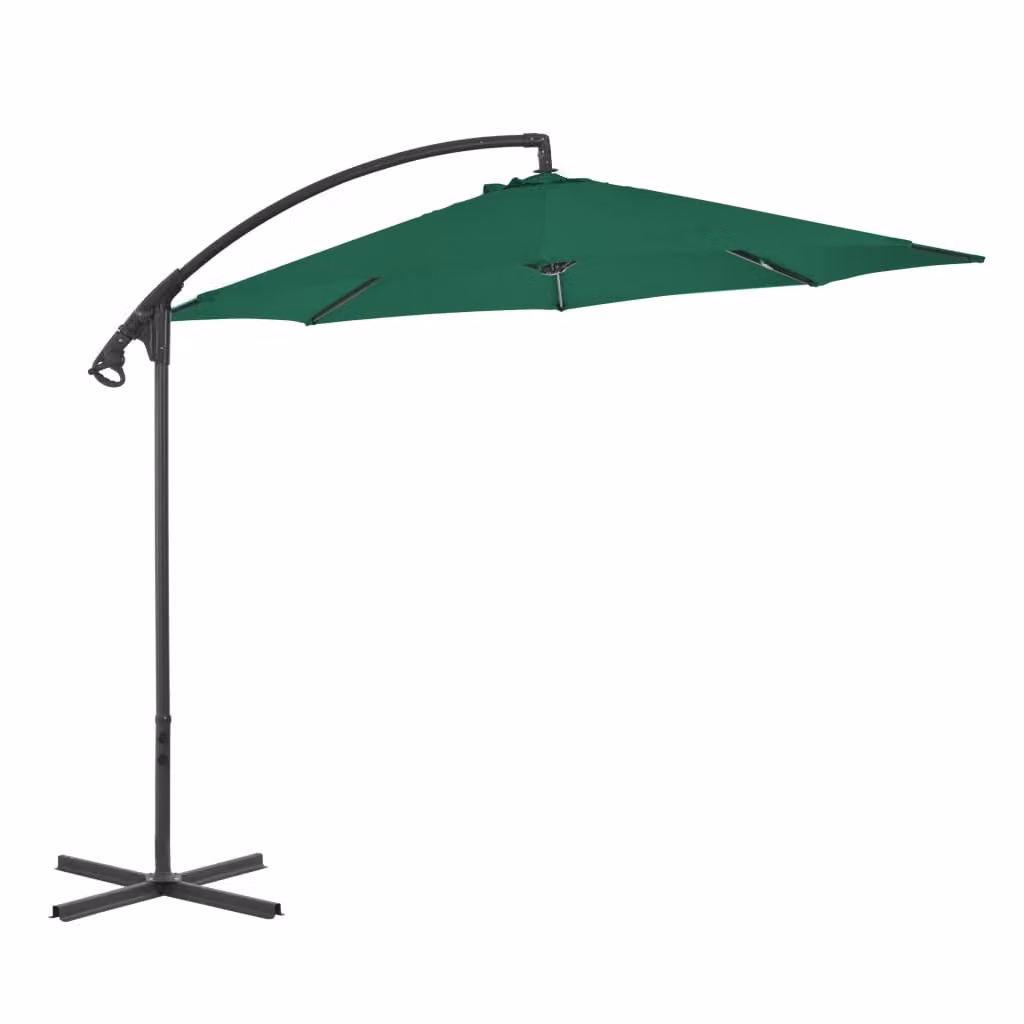 Maison Exclusive - Ombrellone con palo in acciaio 300 cm verde