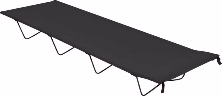 Lettini Campeggio 2 pz 180x60x19 cm Tessuto Oxford Acciaio Nero