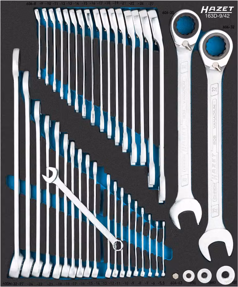 Set di chiavi a bussola 163D-9/42, 42 pezzi 5,532