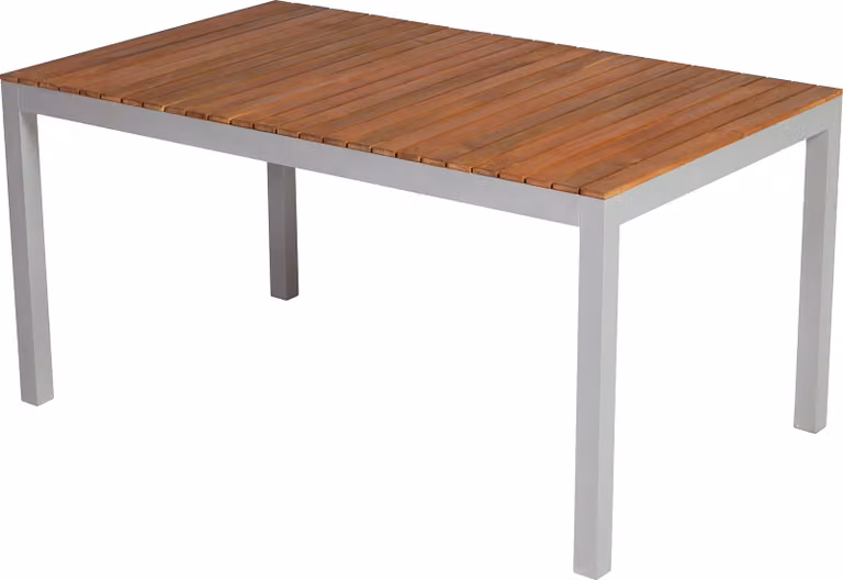 Tavolo da giardino Merxx Naxos 150 x 90 cm - Alluminio/Acacia