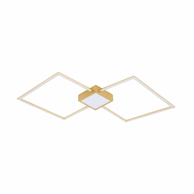 Lampada da soffitto a LED HEX 38W 3000K 3230 lm, metallo bianco-oro, dimensioni: 5x56,5x100 cm, IP20, Zuma Line