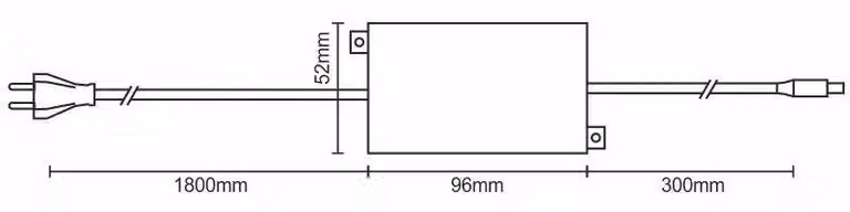 Alimentatore da 30W per luci da esterno da incasso, modello LFL - PSF104