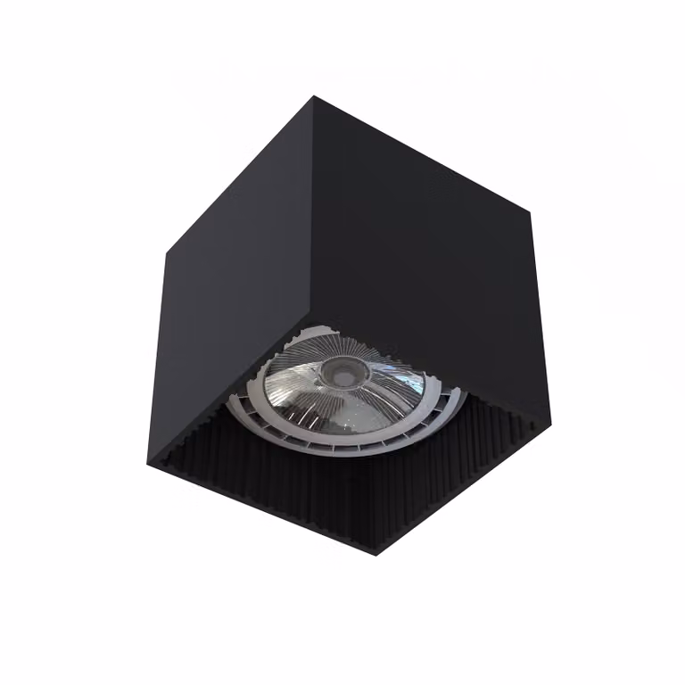 Faretto spot GROOVE nero 1xES111x75W in alluminio, dimensioni: 12,5x12,5x12,5 cm, IP20, Nowodvorski Lighting