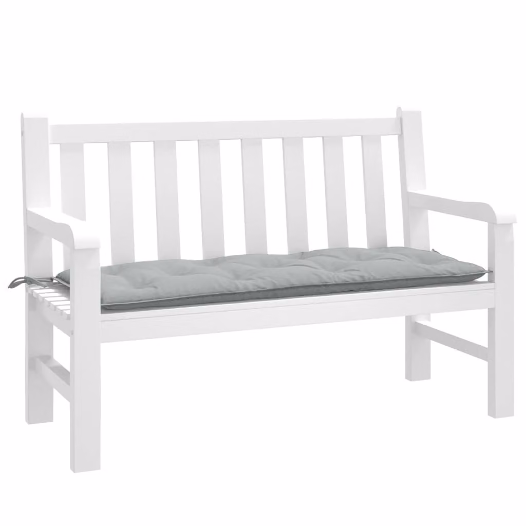 Cuscino per panca da giardino vidaXL Grigio, L 120 x P 50 x H 7 cm