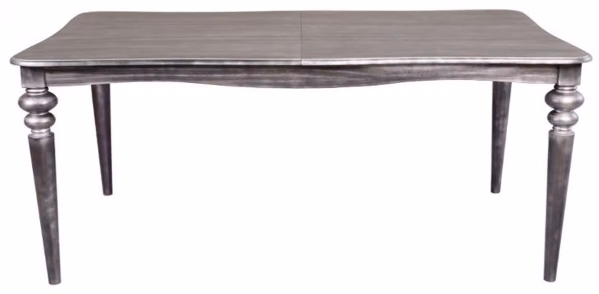 Casa Padrino Tavolo da pranzo barocco argento antracite allungabile 180 - 230 cm - Tavolo