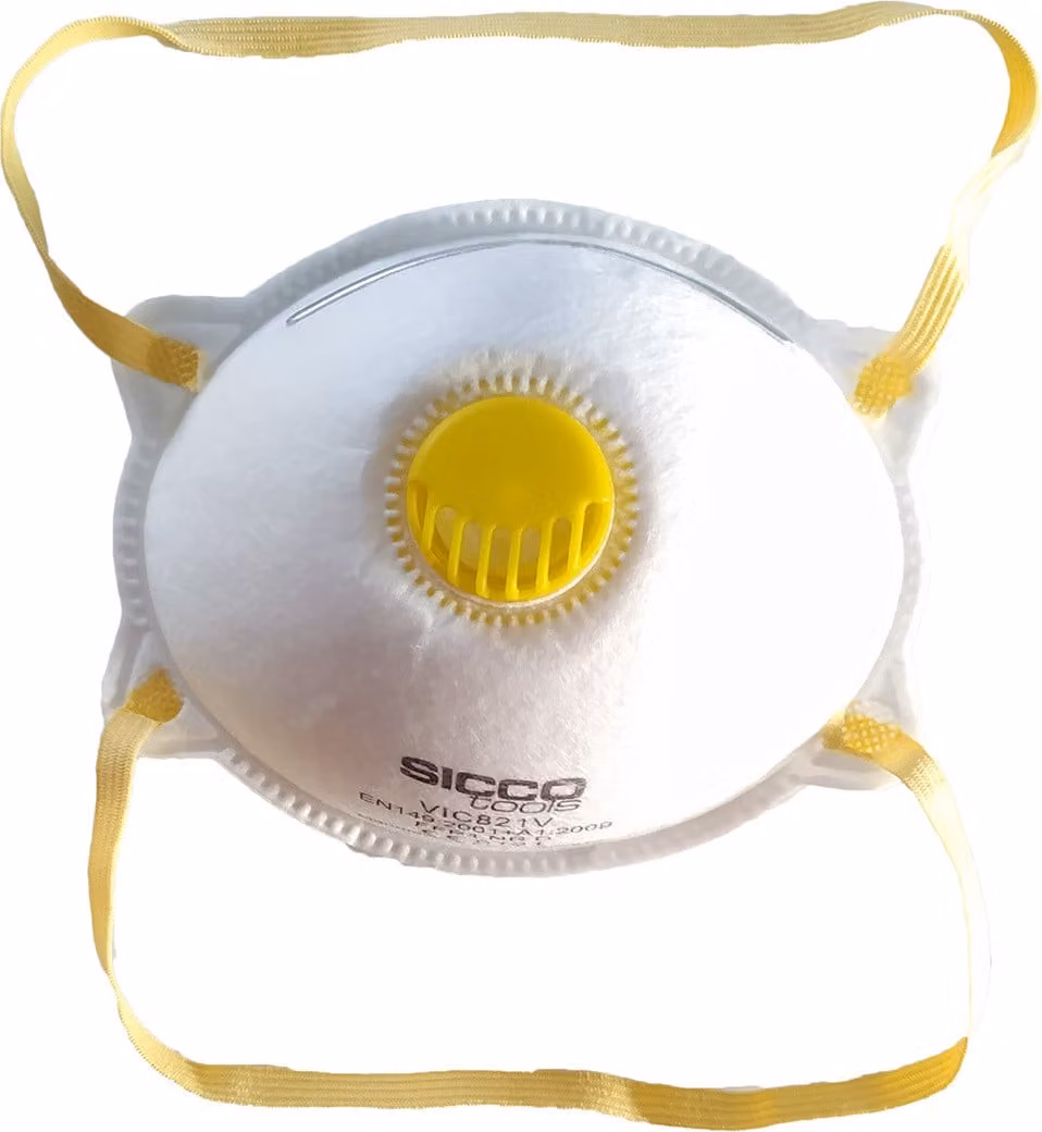 1x FFP1 Maschera antipolvere Maschera antipolvere fine Maschera facciale con valvola Maschera