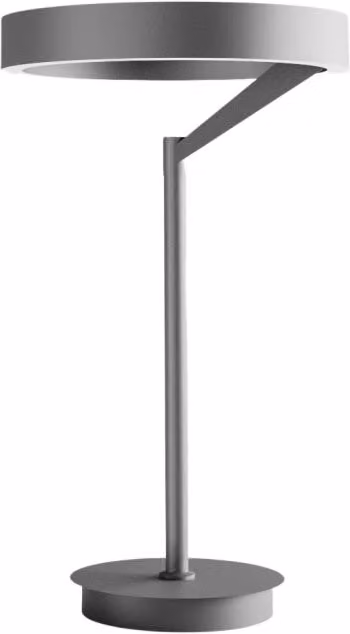Lampada da tavolo Criseide L Nero - Lume LED 30W biemissione 1400lm 3000K dimmerabile push in alluminio e silicone - Gea Luce