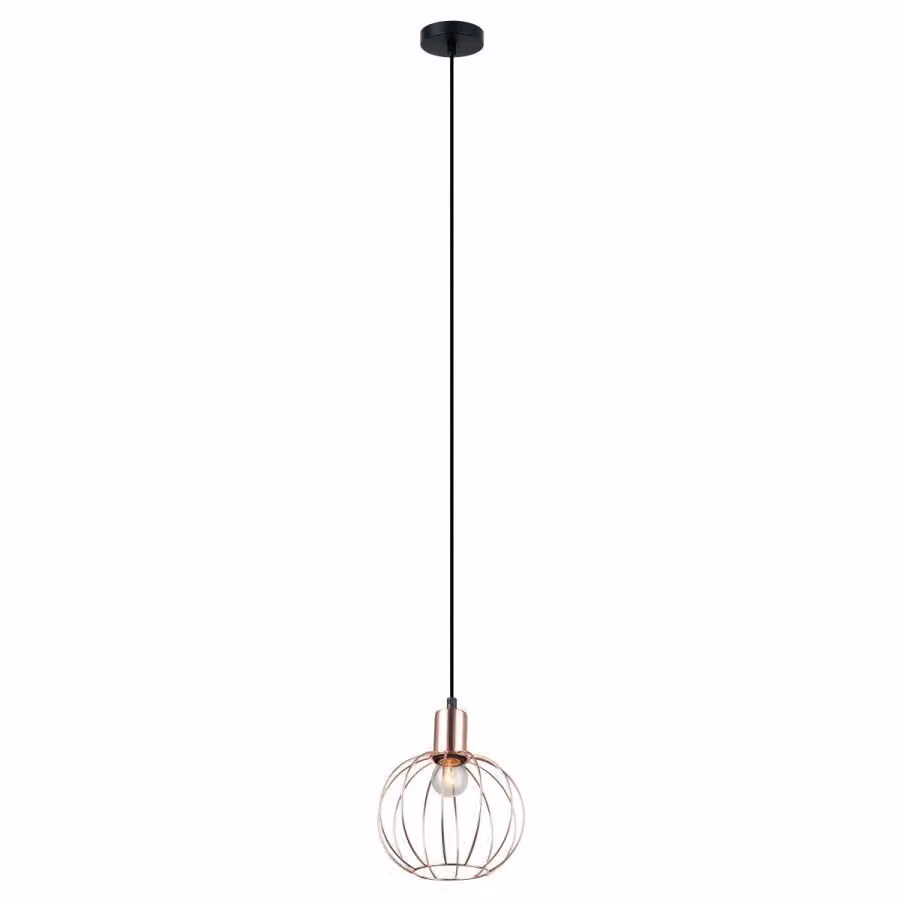 Italux Gervais lampada a sospensione industriale nera MDM-3344/1 BK+COP