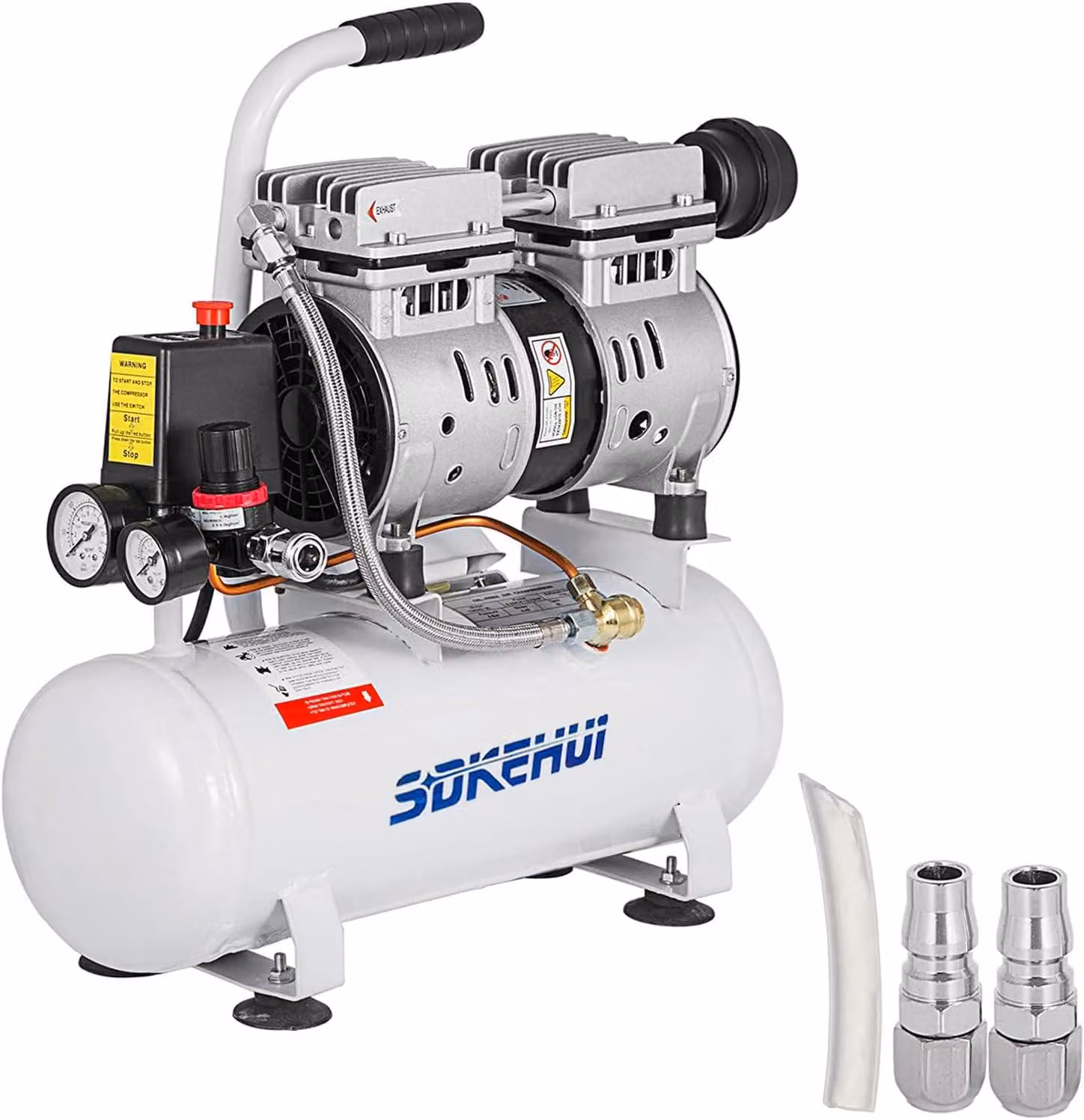Compressore silenzioso - Compressore senza olio - Compressore d'aria silenzioso - Compressore d'aria - Compressore a serbatoio