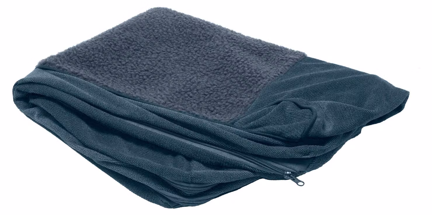 Copertura di ricambio per cuccia per cani Furhaven, in stile divano, realizzata in sherpa e chenille, lavabile in lavatrice