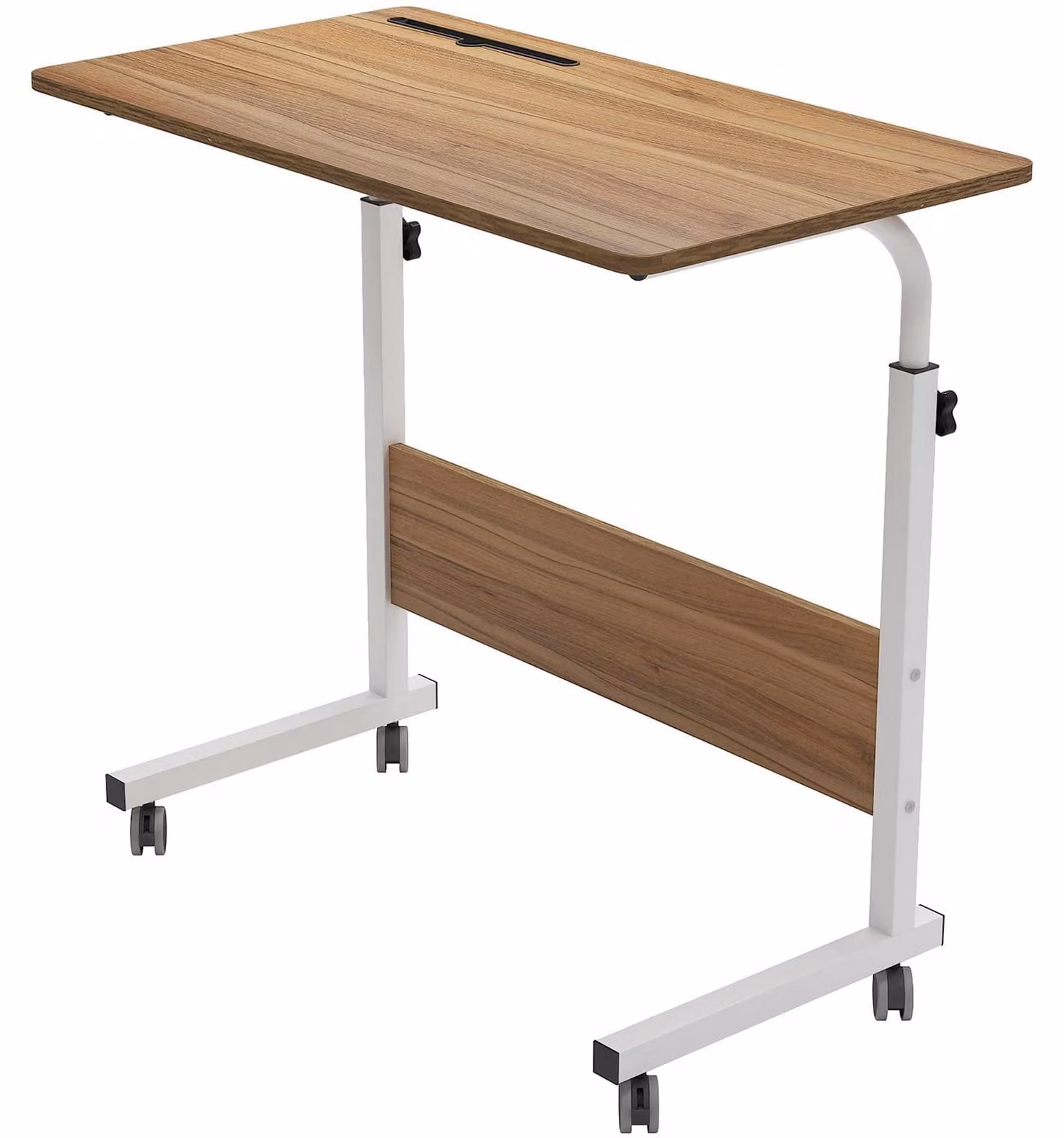 Omgoods - Tavolo regolabile in altezza per laptop, con ruote