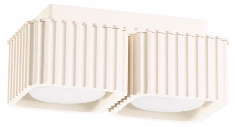 Plafoniera RIFF 2 beige Gx53 2xGx53 10W alluminio 8x10x20,5cm Sollux Lighting