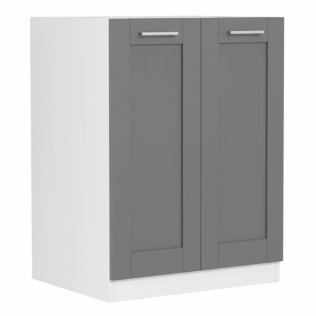 Armadio da cucina | Dimensioni ca. H. 82 x W. 60 x. T. 46 cm | Armadio inferiore con due ante girevoli in stile country house | Mobili da cucina – Colura