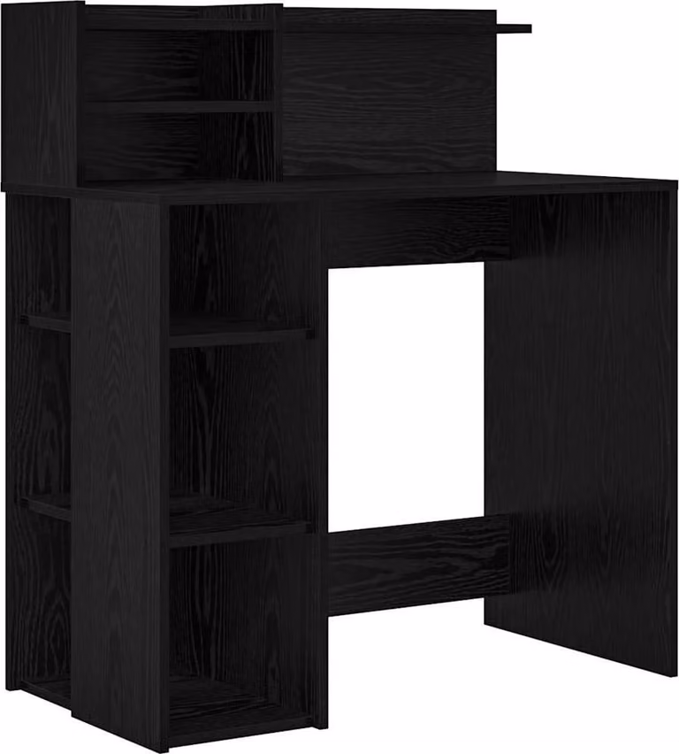 Scrivania Rovere Nero 90 x 48 x 101,5 cm Legno multistrato