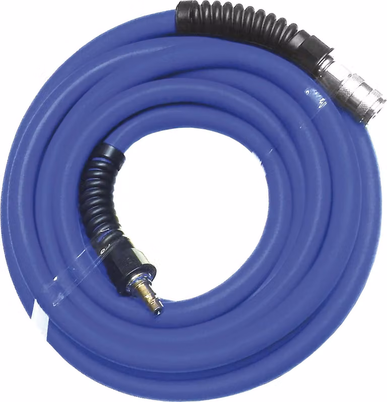 Tubo in gomma DL lunghezza 10 m con raccordo e nipplo 12 x 20 mm